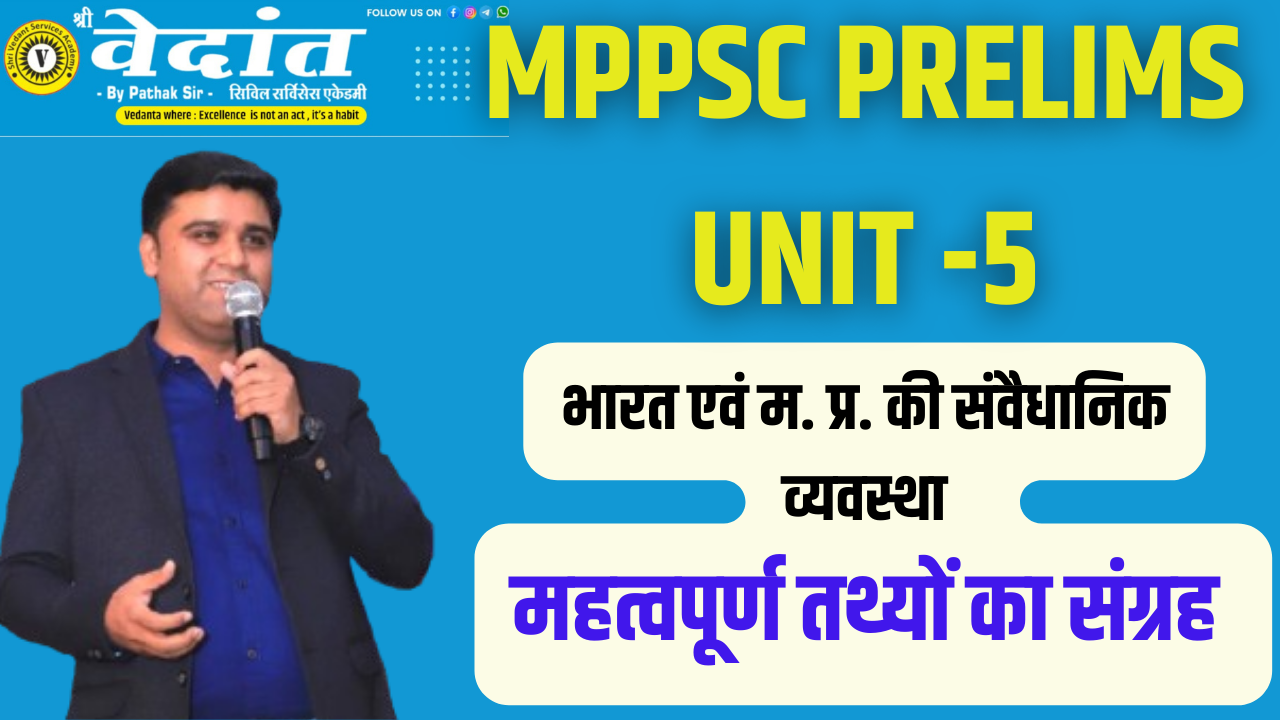 Read more about the article MPPSC PRELIMS UNIT-5 | INDIAN POLITY AND MP POLITY IN HINDI