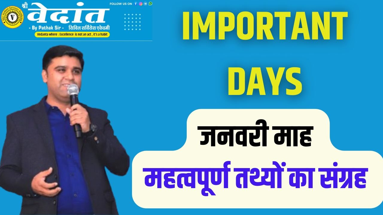 You are currently viewing Important Days in January Month | जनवरी माह के महत्वपूर्ण दिवस